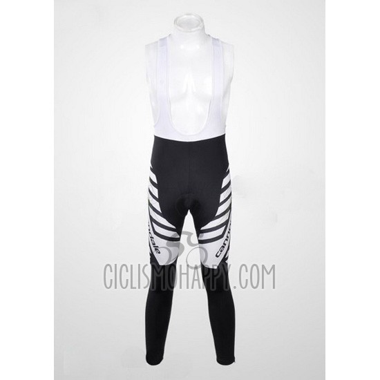 Cannondale Cycling Jersey Bib Tight 2012 Men Long Sleeve Black and White